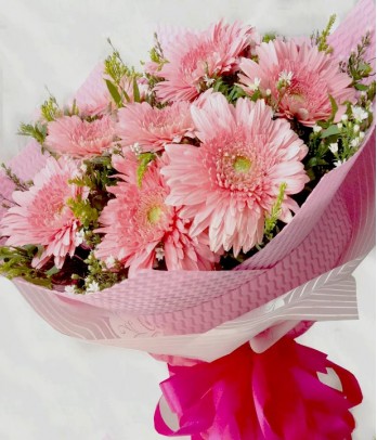 1 Dozen Pink Gerberas