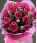 1 Dozen Pink Roses (Round Bouquet)