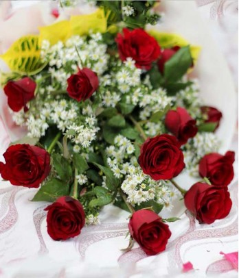 1 Dozen Red Roses (Arm Bouquet)