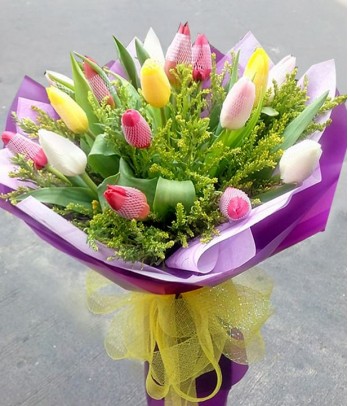 14 Assorted Tulips