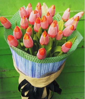 2 Dozen Orange Tulips