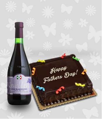 Chocolate Cake and Novellino Wild Blackberry Wine
